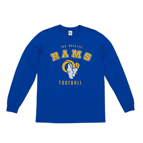 Starter Men’s Los Angeles Rams Long Sleeve Tee |Blue & Yellow NFL Football 2XL - Picture 1 of 4